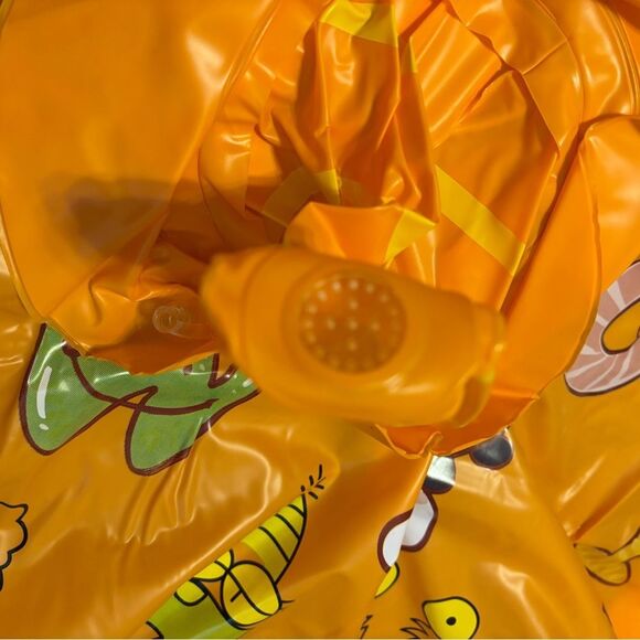 Orange Kiddie Pool:  Swim/Float/Splash Pad - Picture 3 of 5